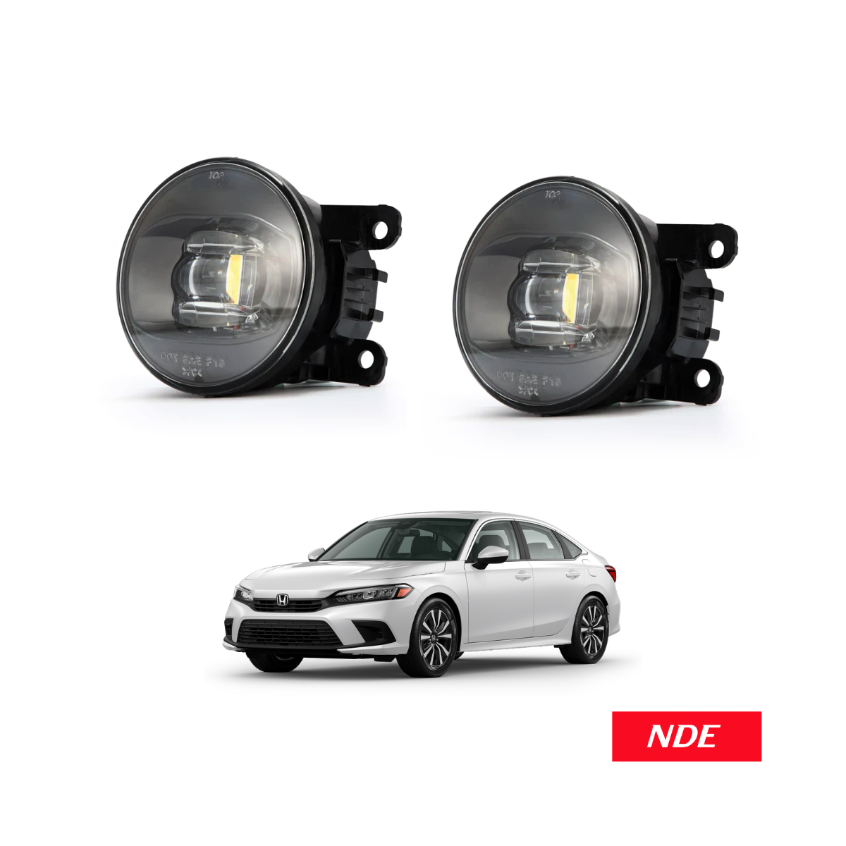 FOG LAMP PROJECTOR UNIT SET FOR HONDA CIVIC (2021-2026)