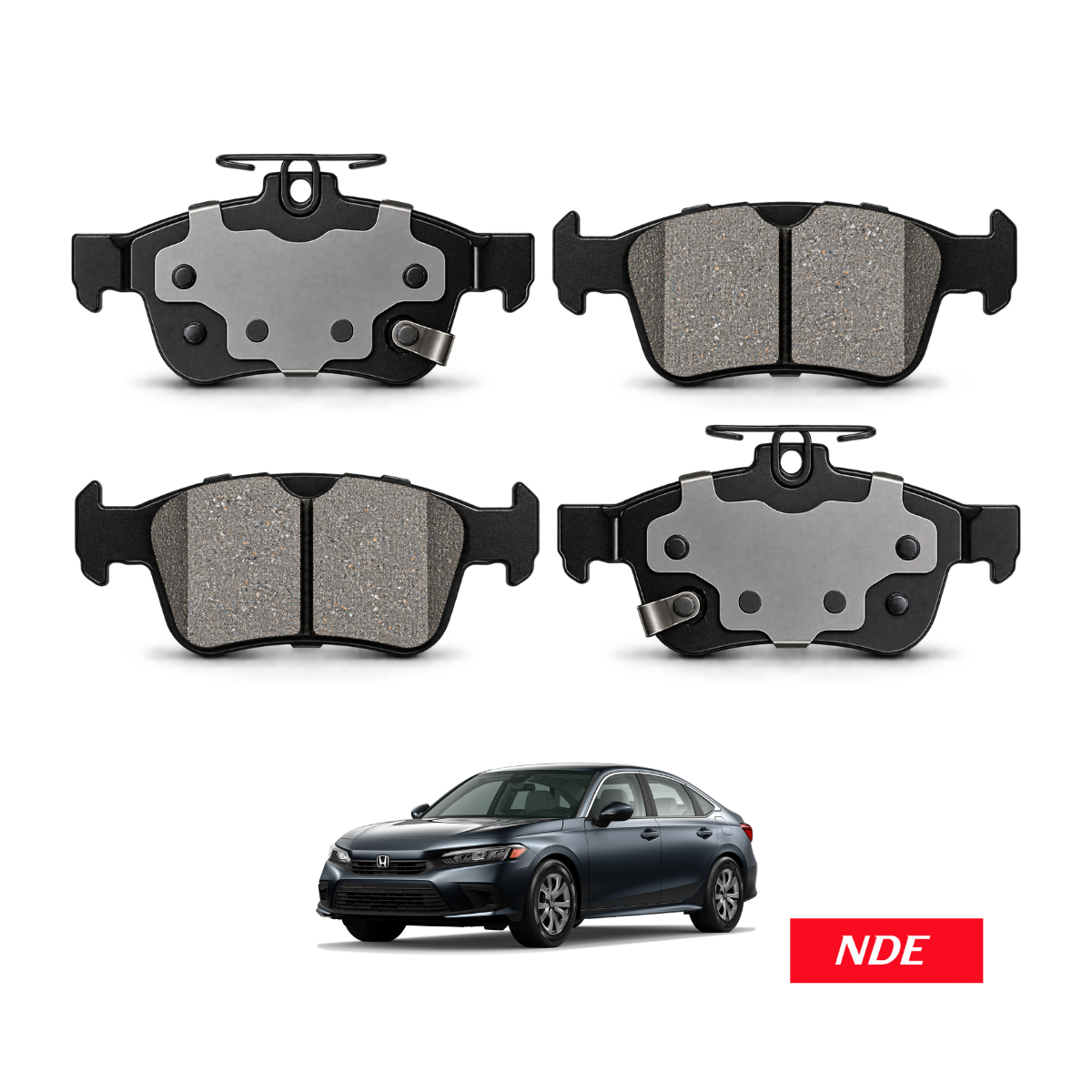 BRAKE DISC PAD SET REAR AKEBONO FOR HONDA CIVIC (2021-2026)