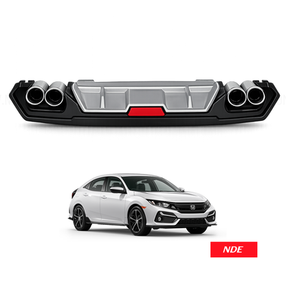 DIFFUSER REAR BUMPER FOR HONDA CIVIC (2017-2021)