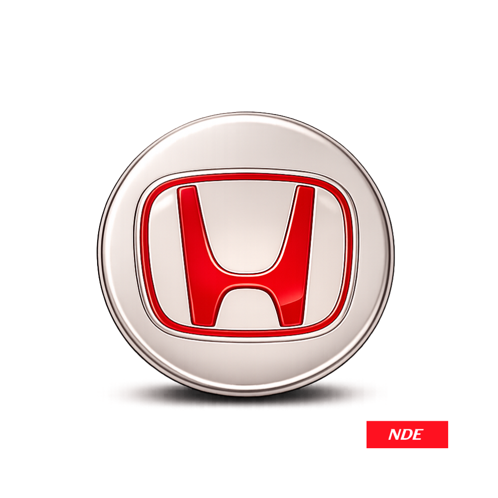WHEEL CAP HONDA LOGO RED AND SILVER  | WHEEL CENTRE CAP