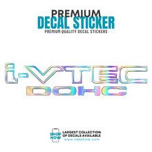 STICKER DECAL I VTEC DOHC