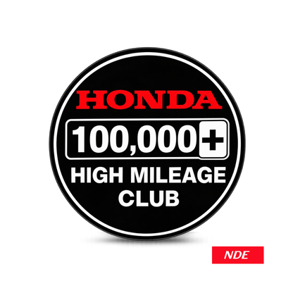 STICKER DECAL HIGH MILEAGE CLUB HONDA