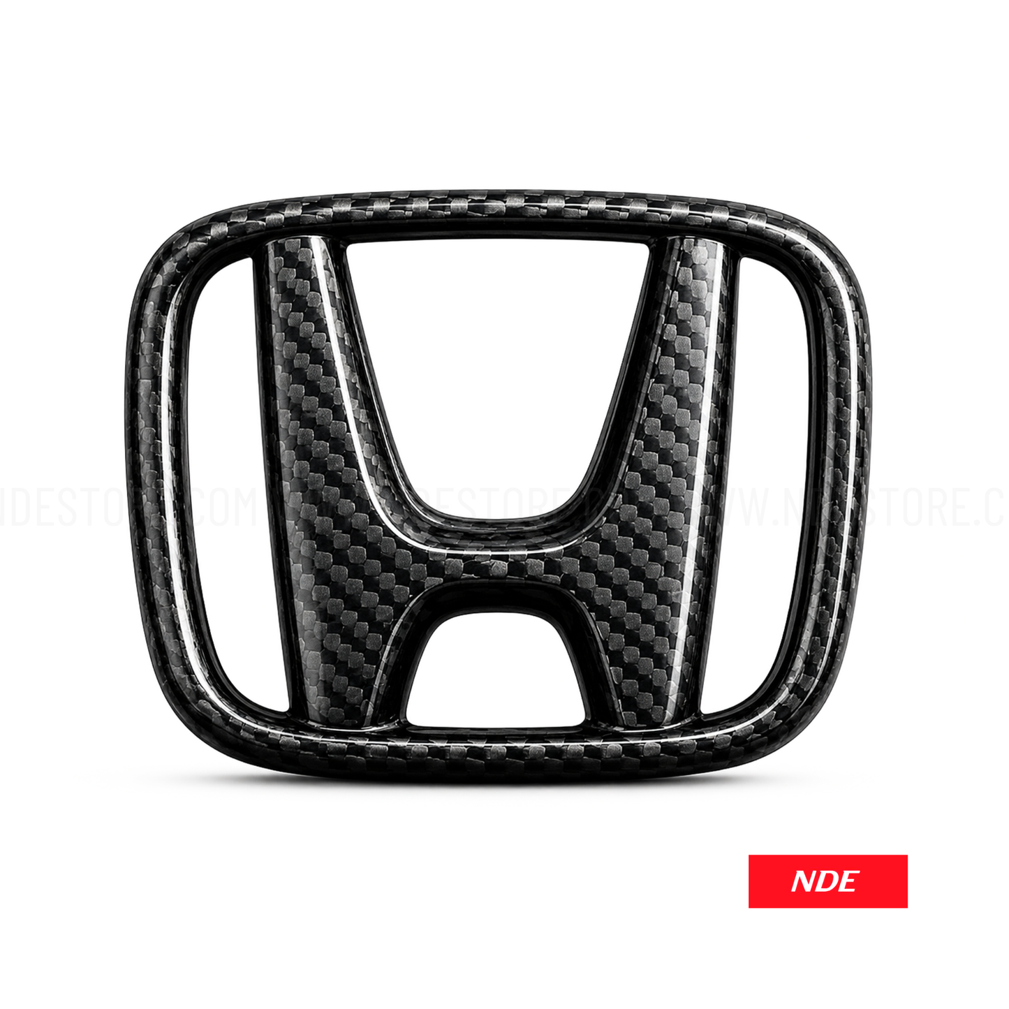 MONOGRAM EMBLEM STEERING HONDA LOGO BLACK CARBON FIBER