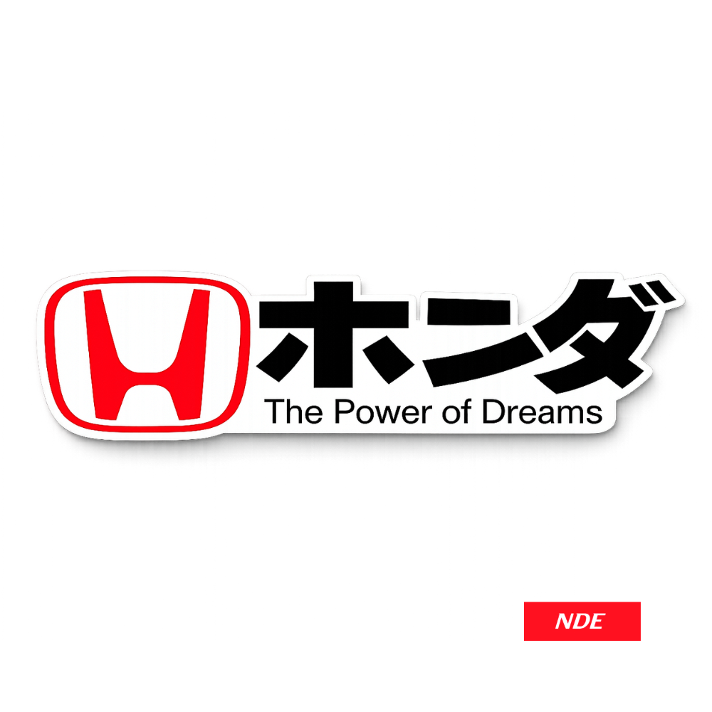 STICKER DECAL HONDA THE POWER OF DREAMS