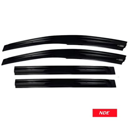 AIR PRESS BLACK TINTED DOOR WINDOW VISOR FOR HONDA BRV - ndestore.com