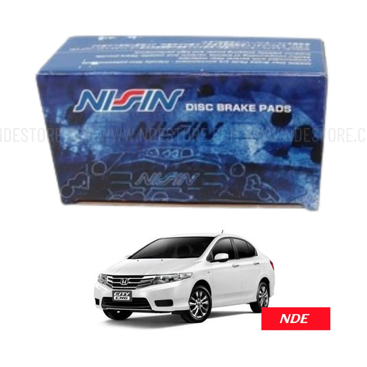 BRAKE DISC PAD SET FRONT NISSIN FOR HONDA CITY (2008-2021)