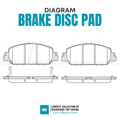 BRAKE DISC PAD FRONT GENUINE FOR HONDA VEZEL - ndestore.com