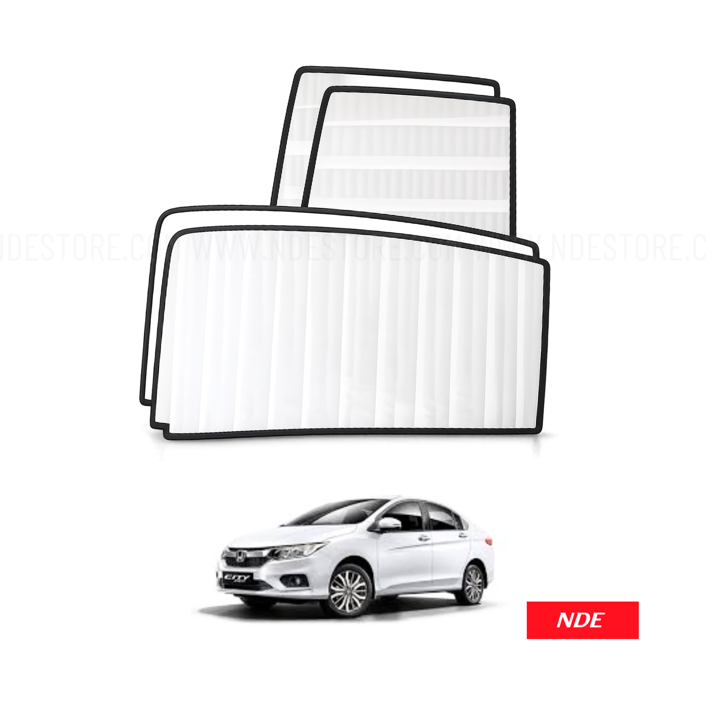 SUN SHADE SET WHITE FOR HONDA CITY (2021-2026)