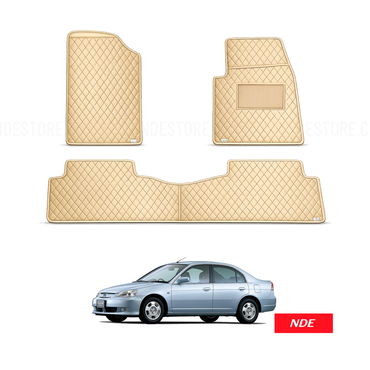 FLOOR MAT FLAT 7D STYLE FOR HONDA CIVIC (2002-2006)