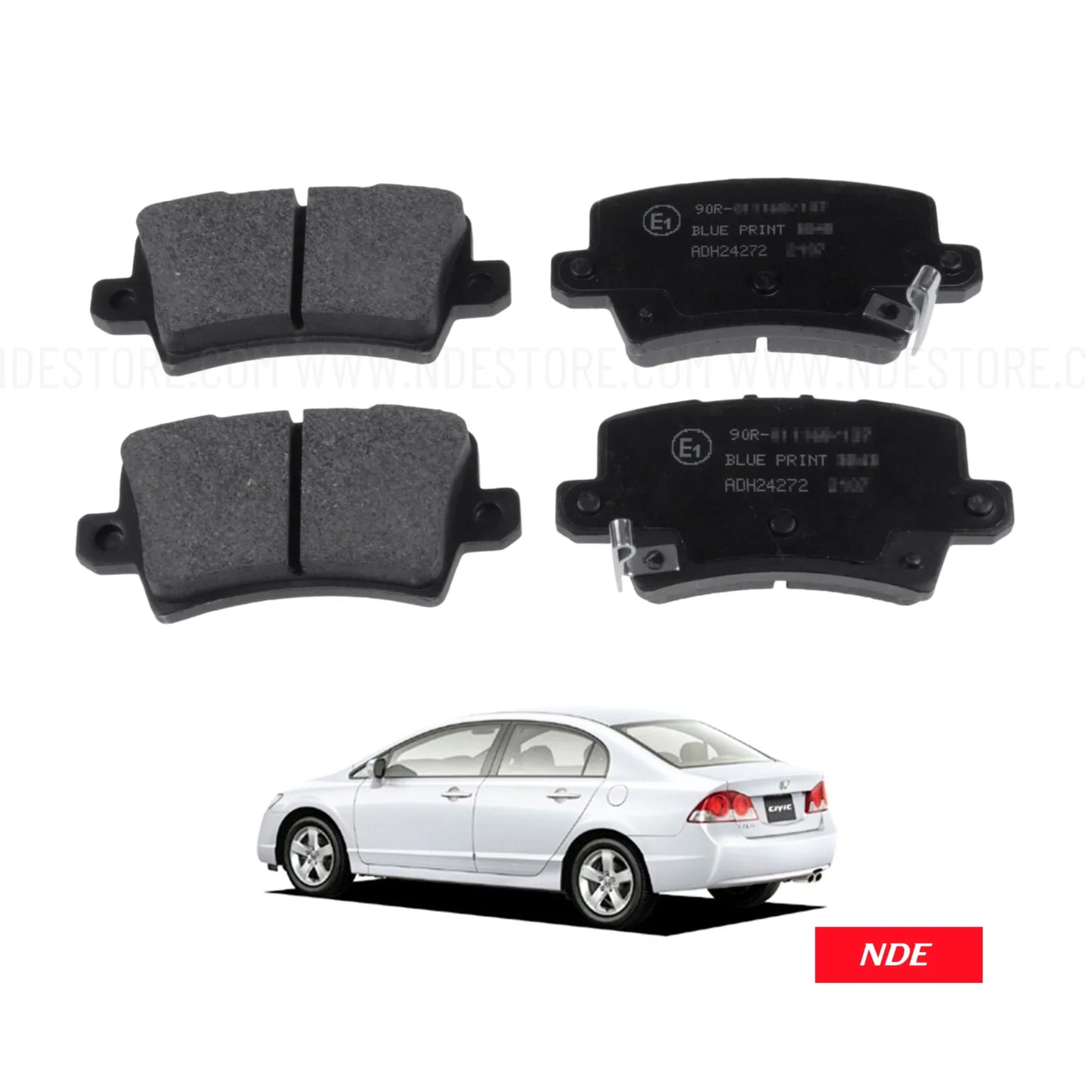 BRAKE DISC PAD SET REAR MK FOR HONDA CIVIC (2006-2012)
