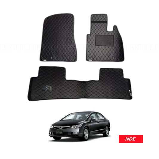 FLOOR MAT FLAT 7D STYLE FOR HONDA CIVIC (2006-2012)