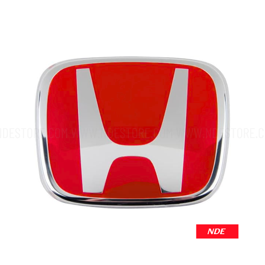 MONOGRAM EMBLEM RED HONDA FOR FRONT AND REAR