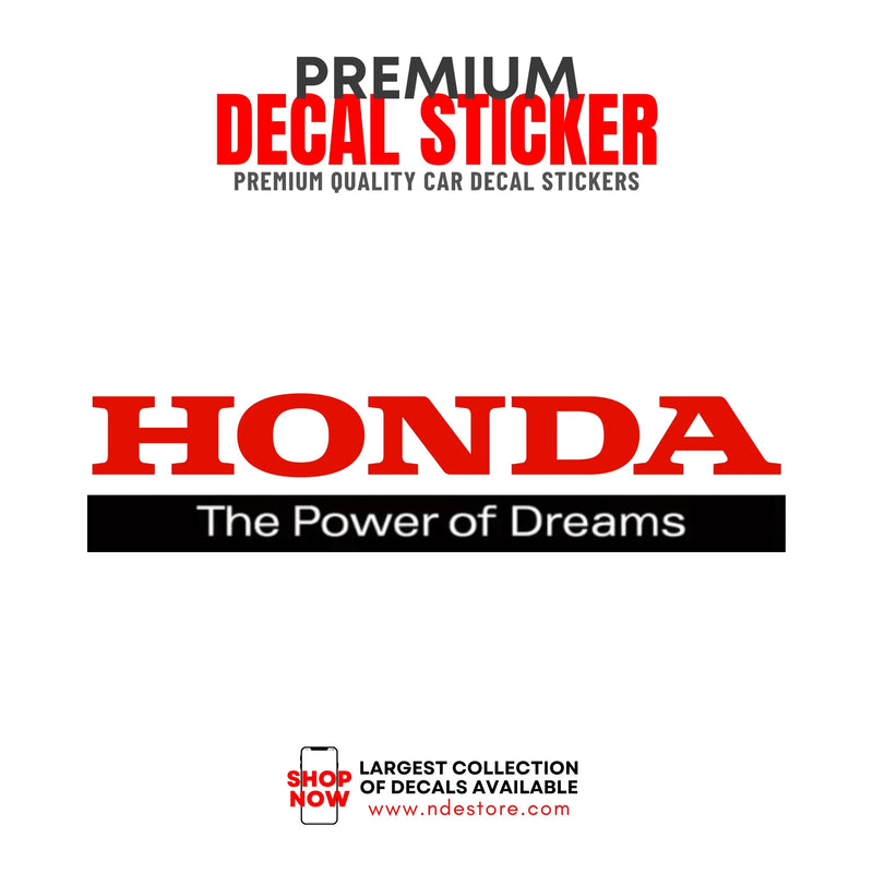 STICKER DECAL HONDA