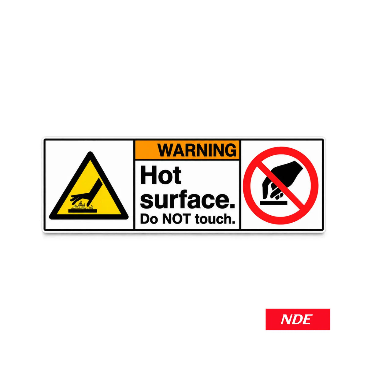 STICKER DECAL HOT SURFACE