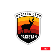 STICKER DECAL HUNTING CLUB PAKISTAN