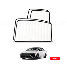 SUN SHADE SET WHITE FOR HYUNDAI ELANTRA