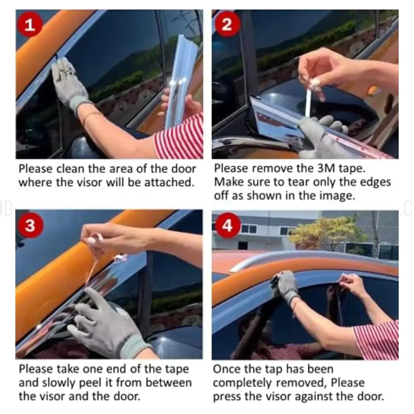 AIR PRESS DOOR VISOR SET FOR HYUNDAI TUCSON HYBRID