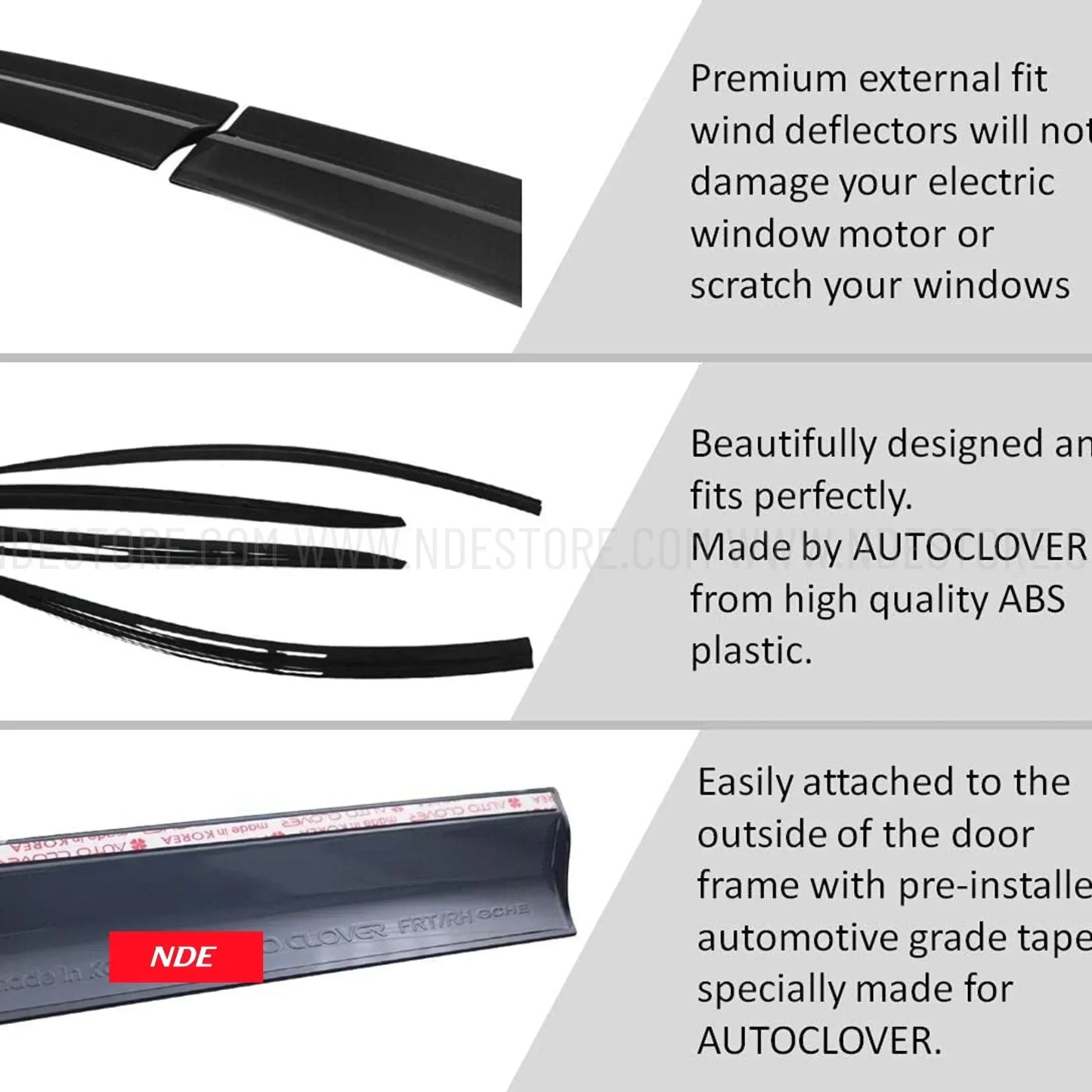 AIR PRESS DOOR VISOR SET FOR HYUNDAI TUCSON HYBRID