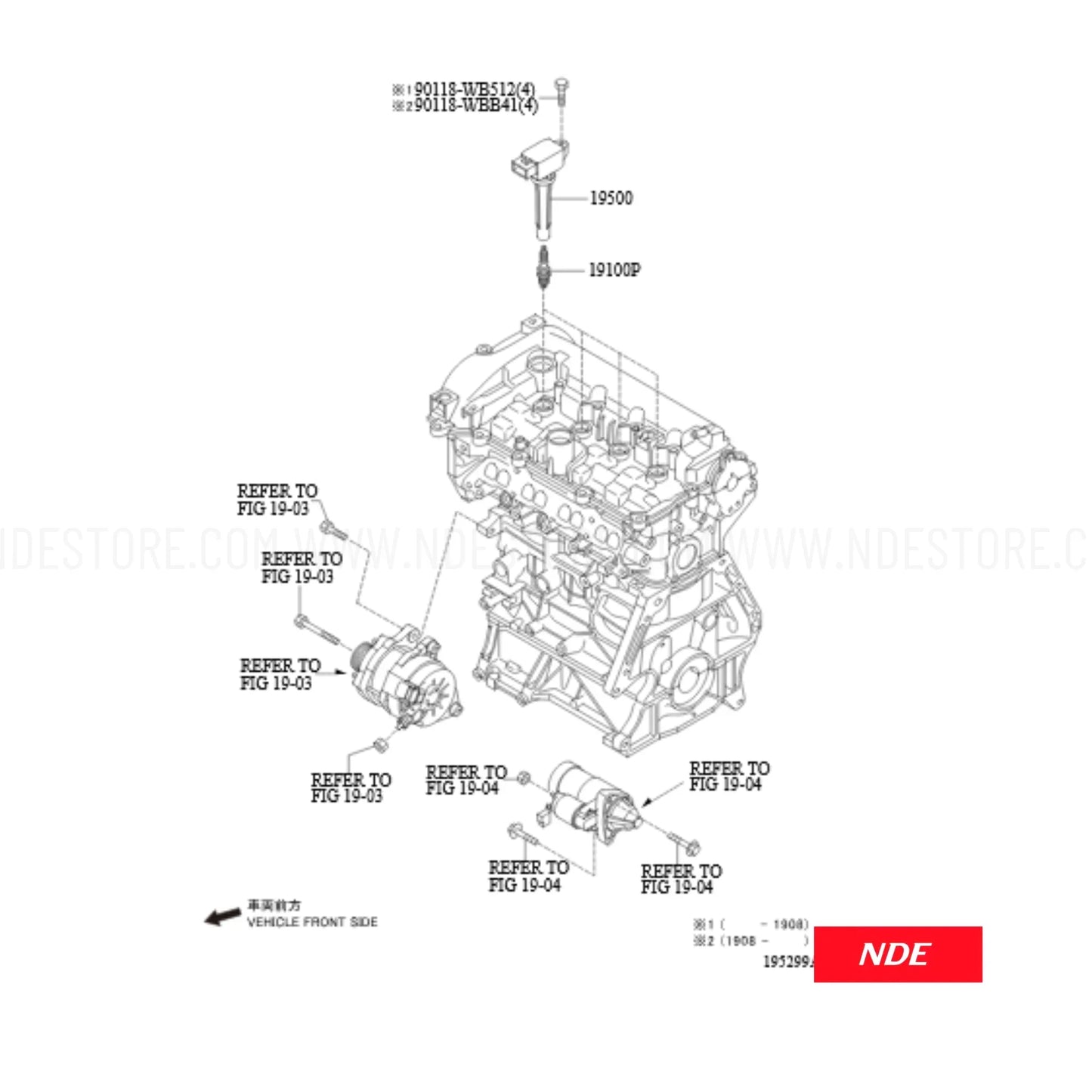 IGNITION COIL ASSY FOR TOYOTA COROLLA (Xli, Gli)