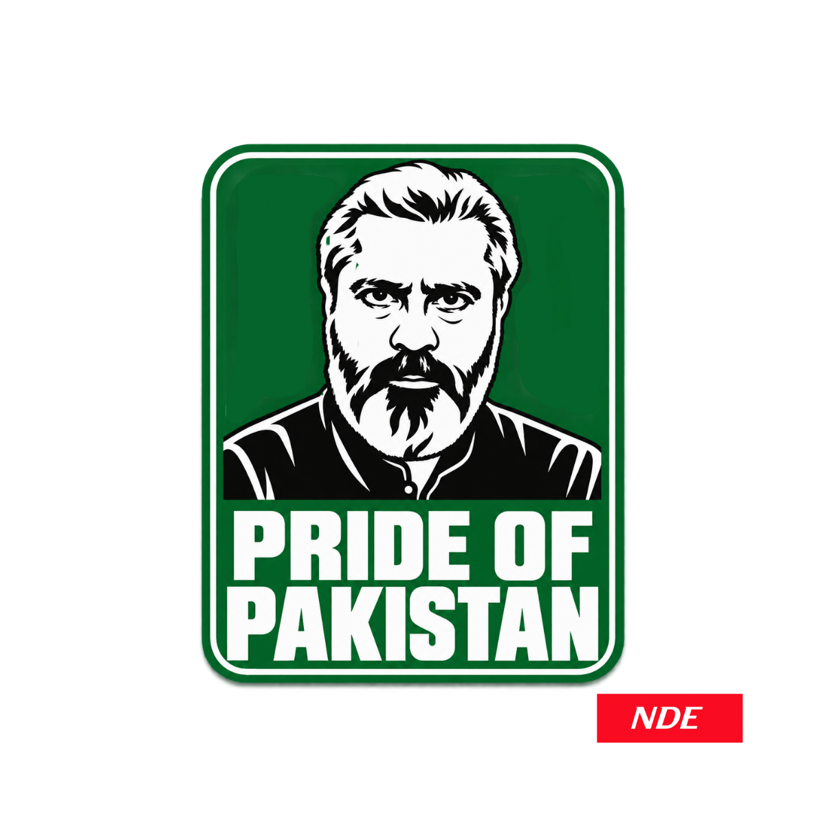 STICKER DECAL PRIDE OF PAKISTAN IMRAN RIAZ
