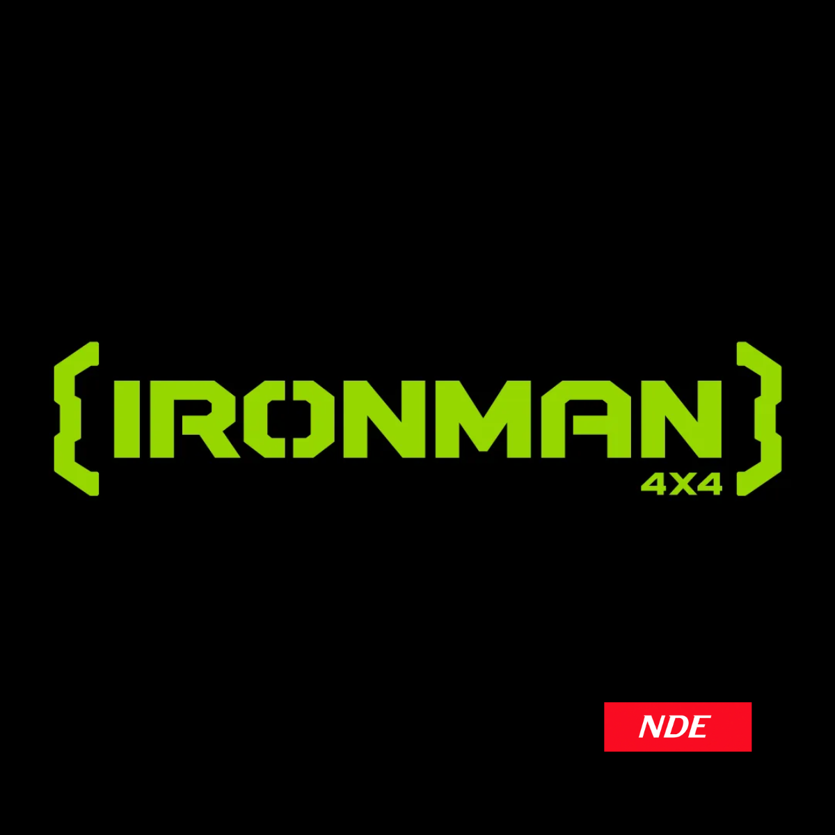 STICKER DECAL IRONMAN 4X4