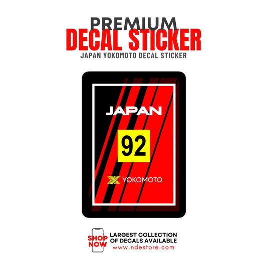 STICKER DECAL JAPAN YOKOMOTO 92