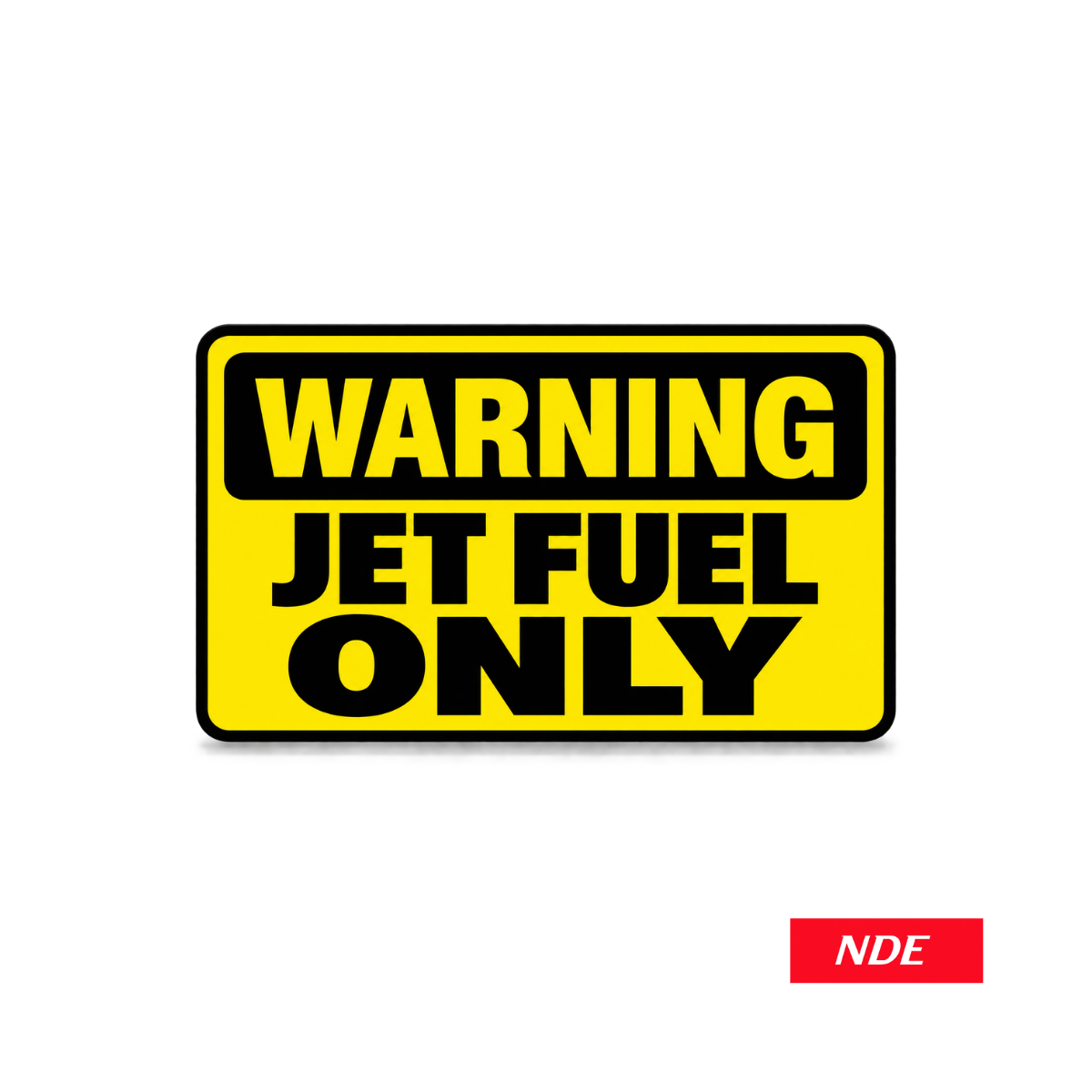 STICKER DECAL JET FUEL ONLY
