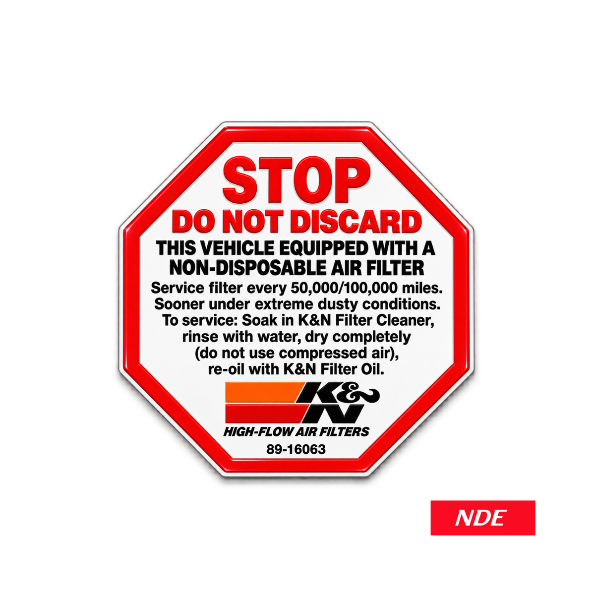 K&N Filter Series decal sticker design 001