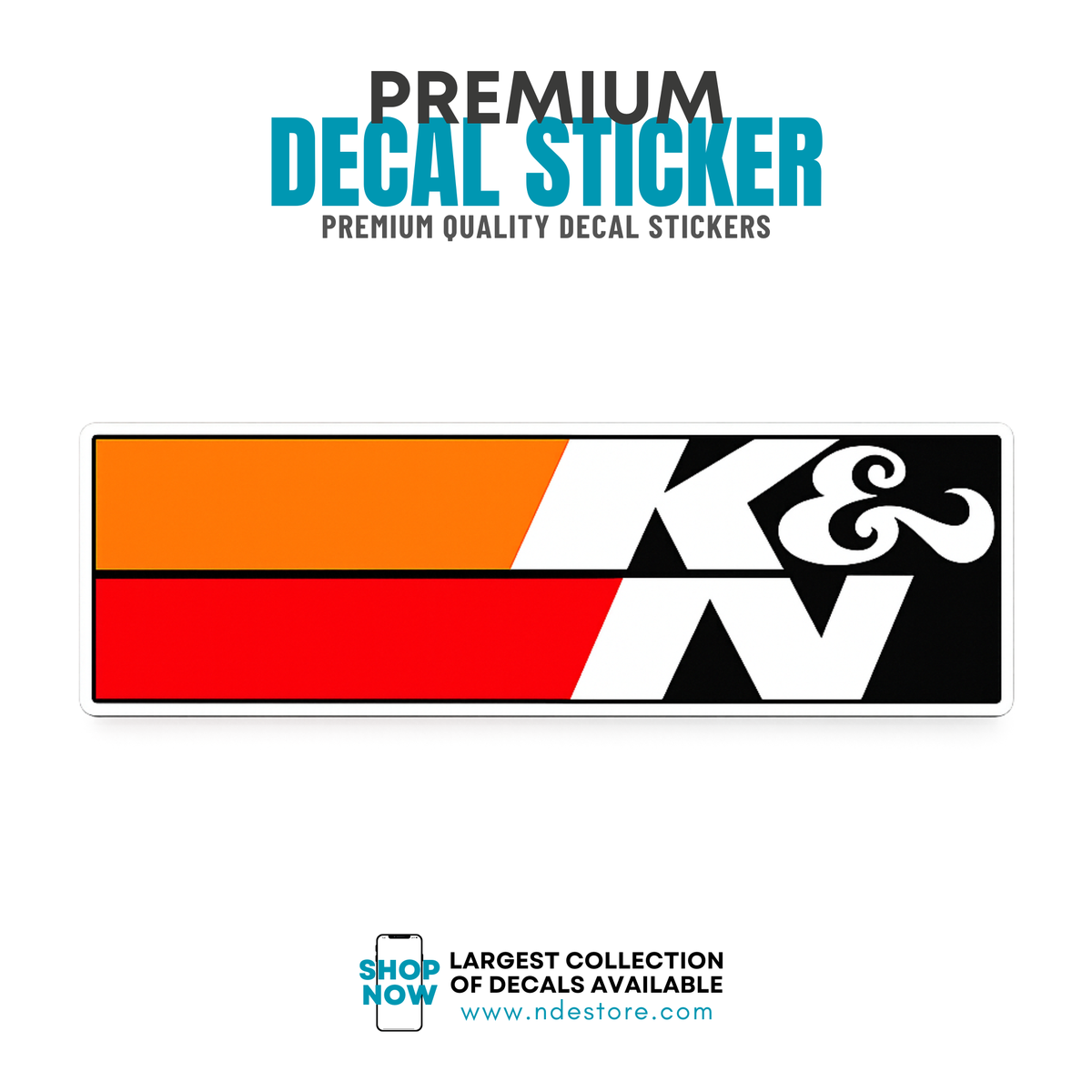 K&N Filters Sticker Universal 2000-2026 | ndestore.com