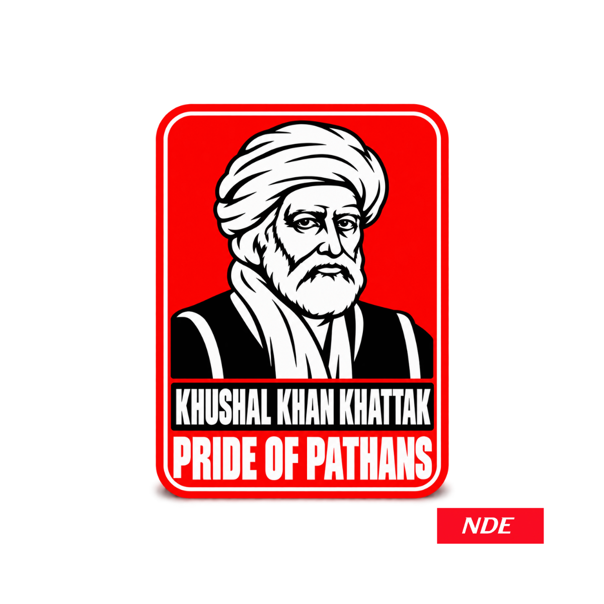 STICKER DECAL KHUSHAL KHAN KHATTAK