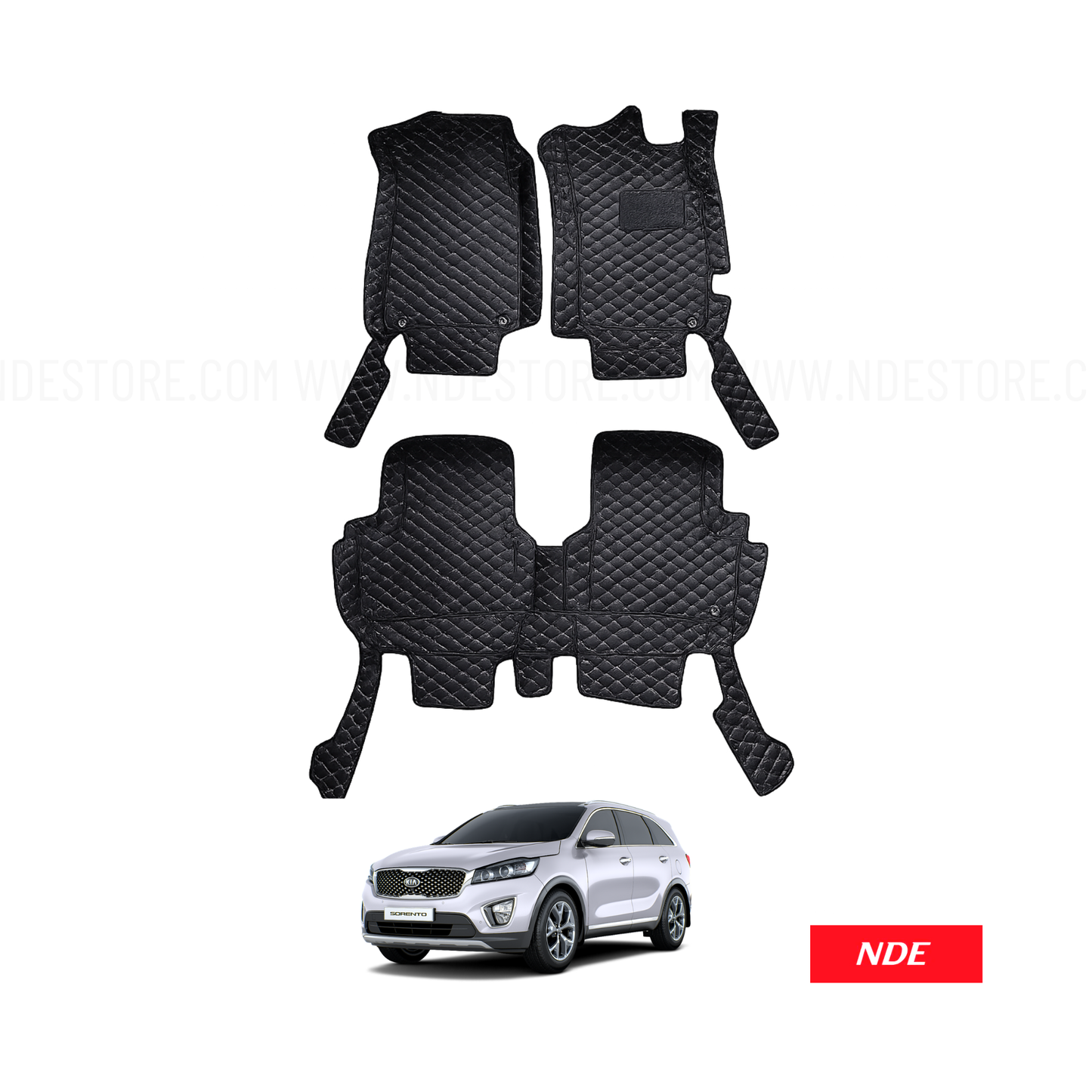 FLOOR MAT 10D STYLE FOR KIA SORENTO (4 PIECES)