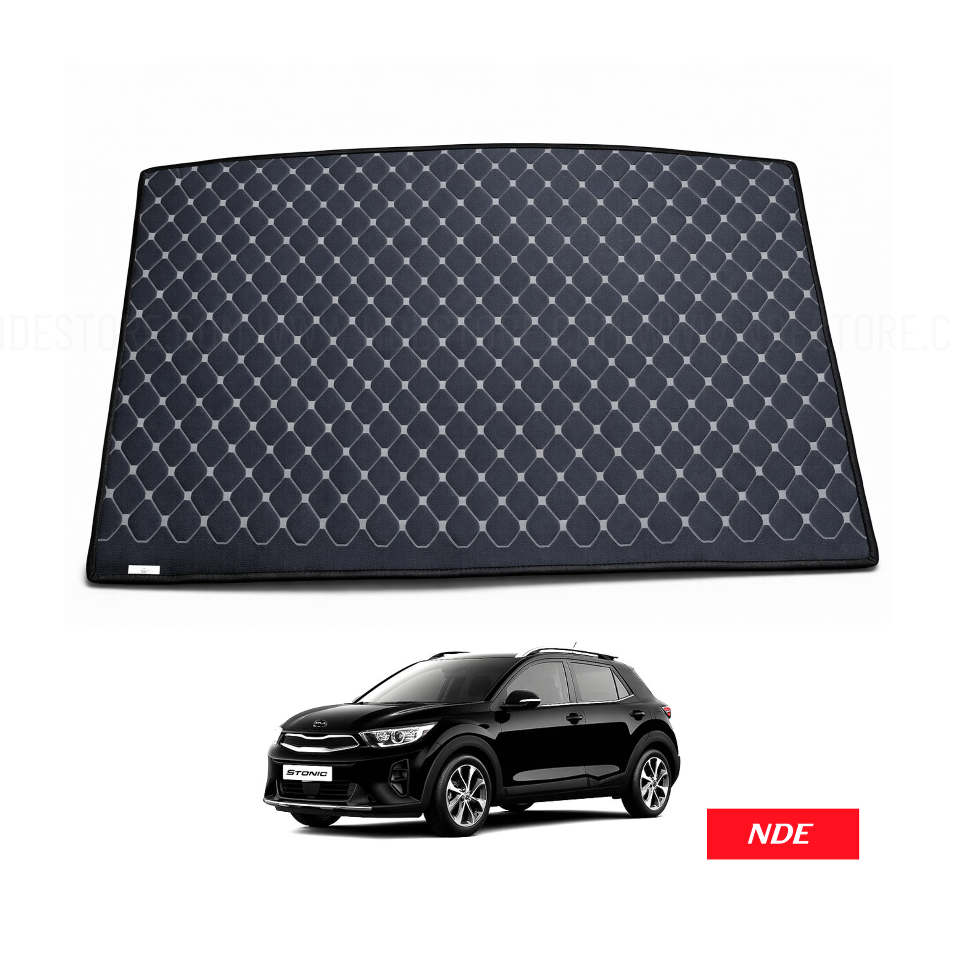 TRUNK FLOOR MAT 7D STYLE FOR KIA STONIC