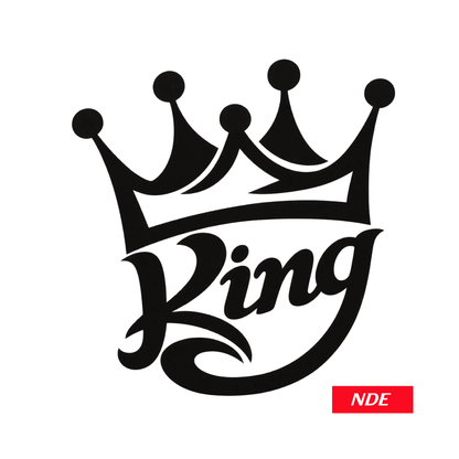 STICKER DECAL KING CROWN