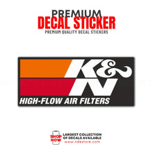 STICKER DECAL K&N HIGH FLOW AIR FILTERS