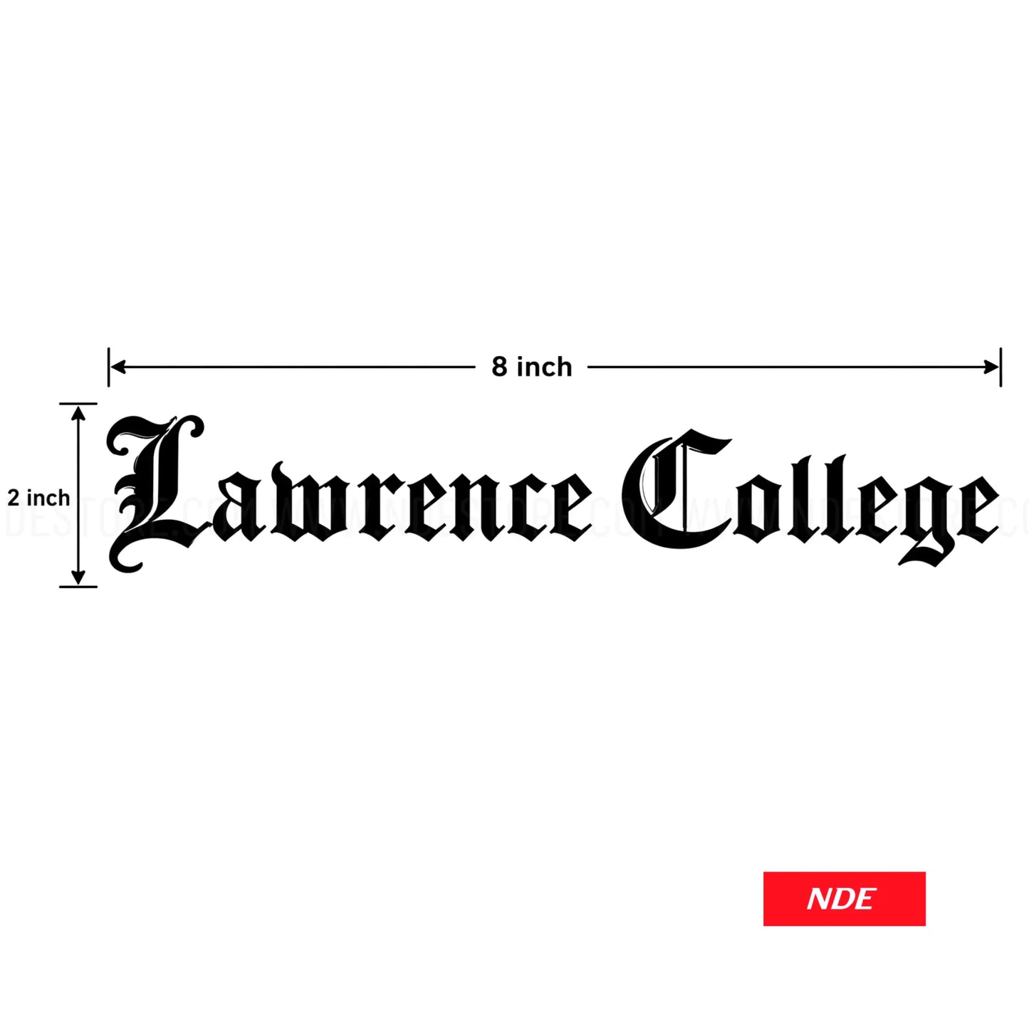 DECAL STICKER LAWRENCE COLLEGE