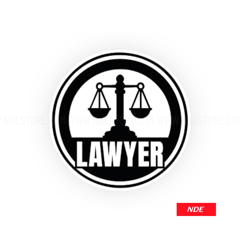 STICKER DECAL LAWYER