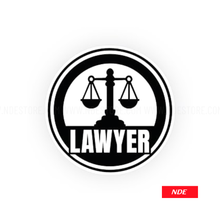STICKER DECAL LAWYER
