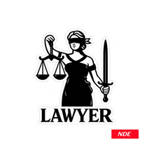 STICKER DECAL LAWYER