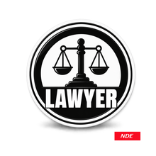 STICKER DECAL LAWYER