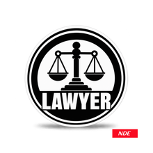 STICKER DECAL LAWYER