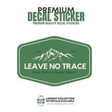 STICKER DECAL LEAVE NO TRACE