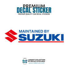 STICKER DECAL MAINTAINED BY SUZUKI