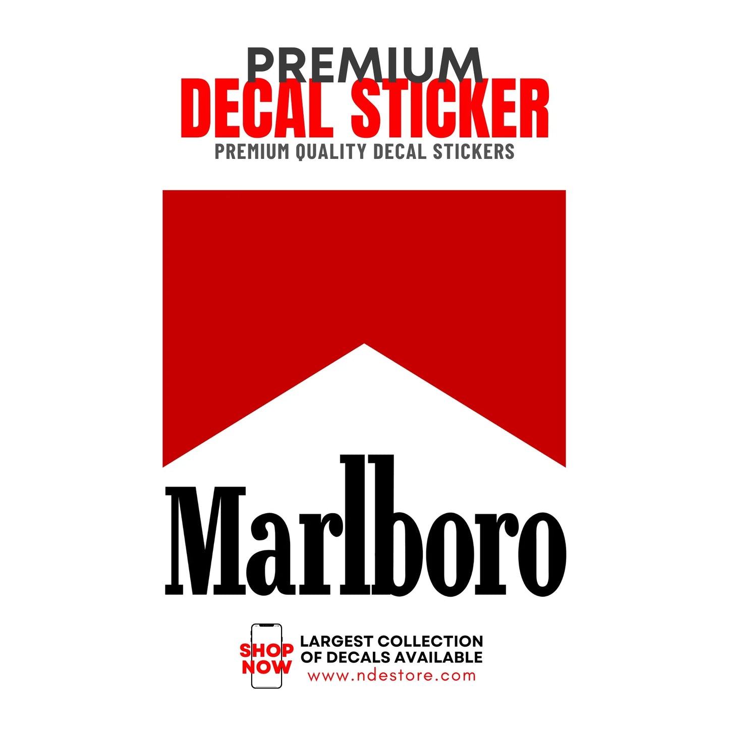 STICKER DECAL MARLBORO