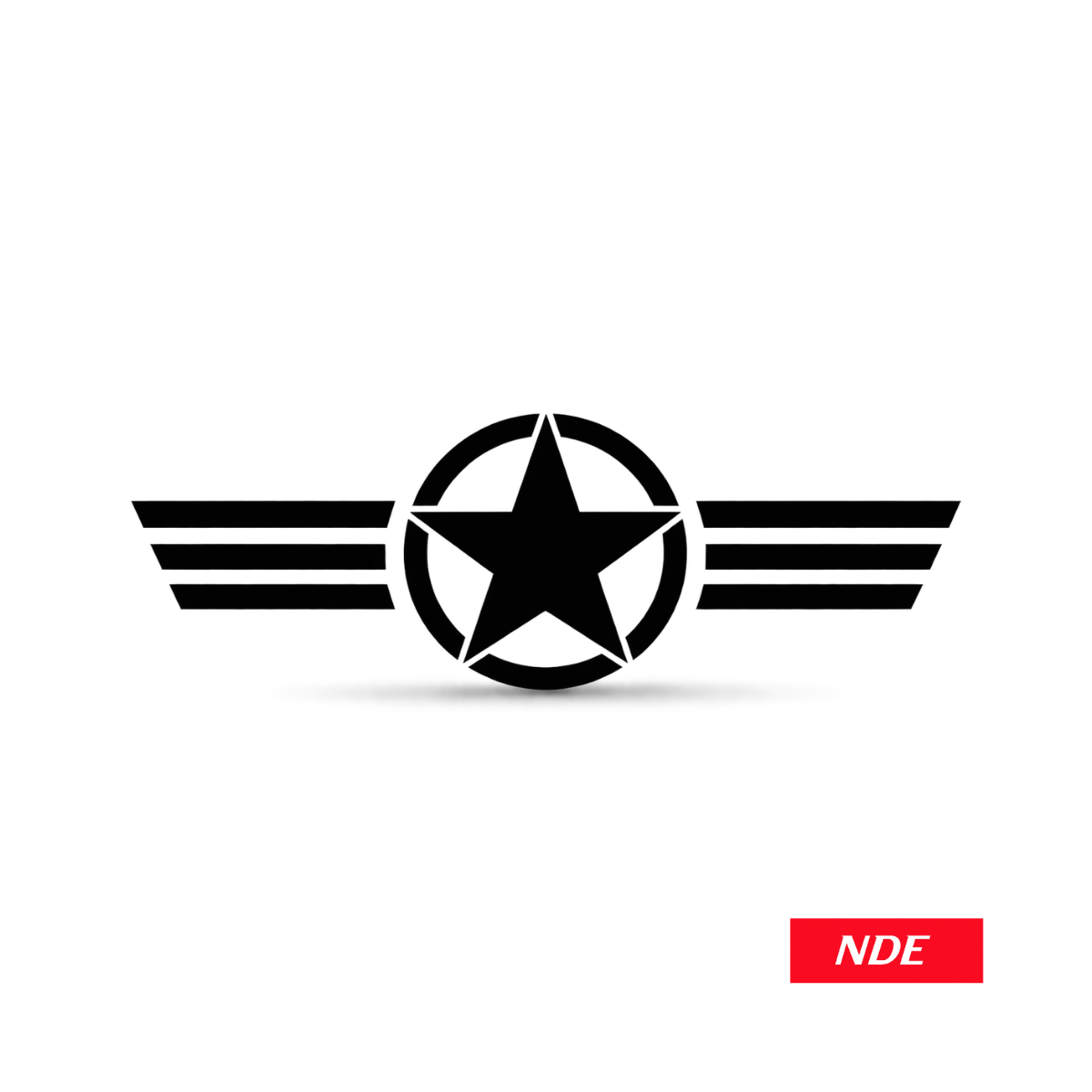 STICKER DECAL MILITARY STAR