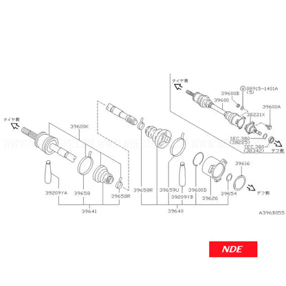 CV JOINT OUTER FOR MITSUBISHI EK WAGON