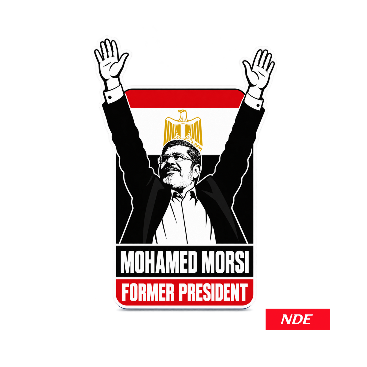 Mohamed Morsi Global Leader Series vinyl cut decal sticker