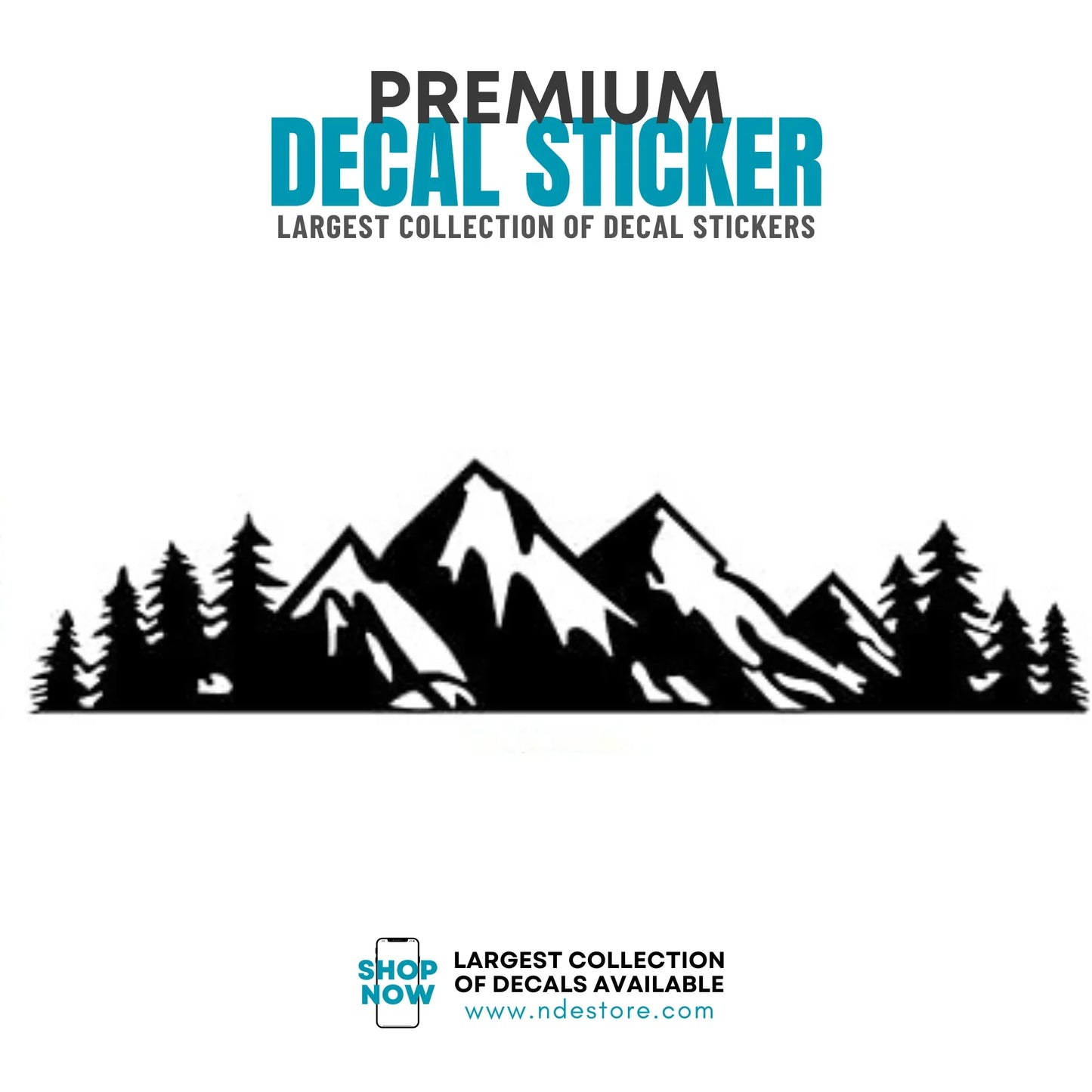 STICKER DECAL MOUNTAIN
