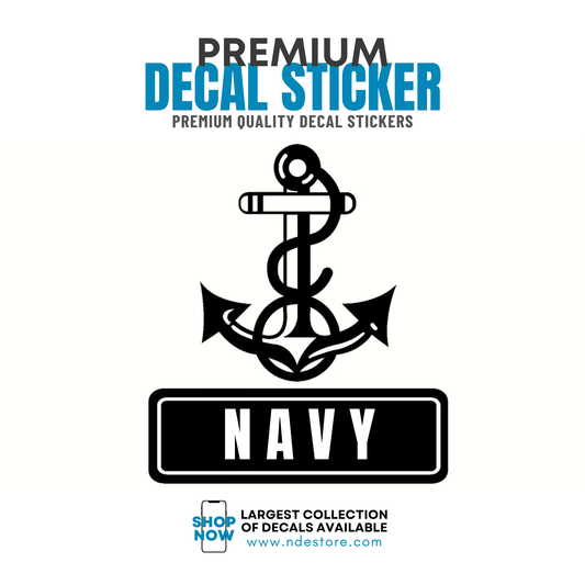 DECAL STICKER NAVY