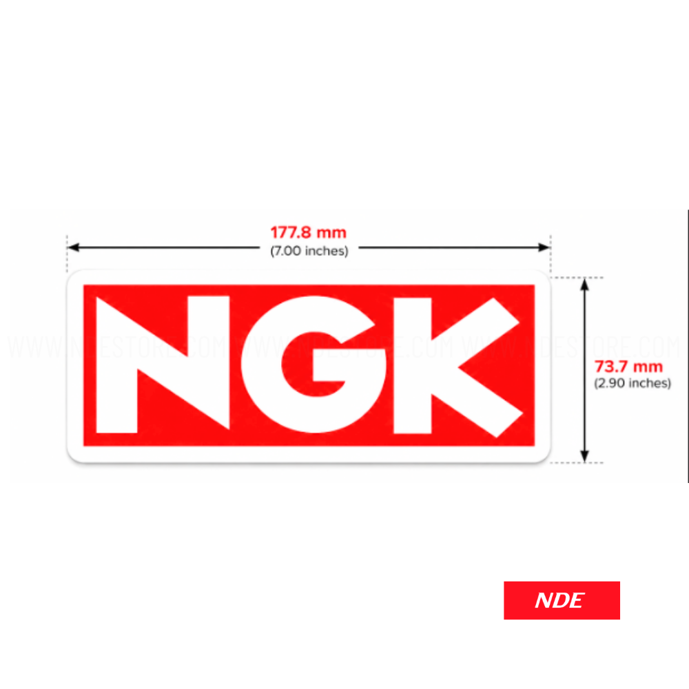 STICKER DECAL NGK