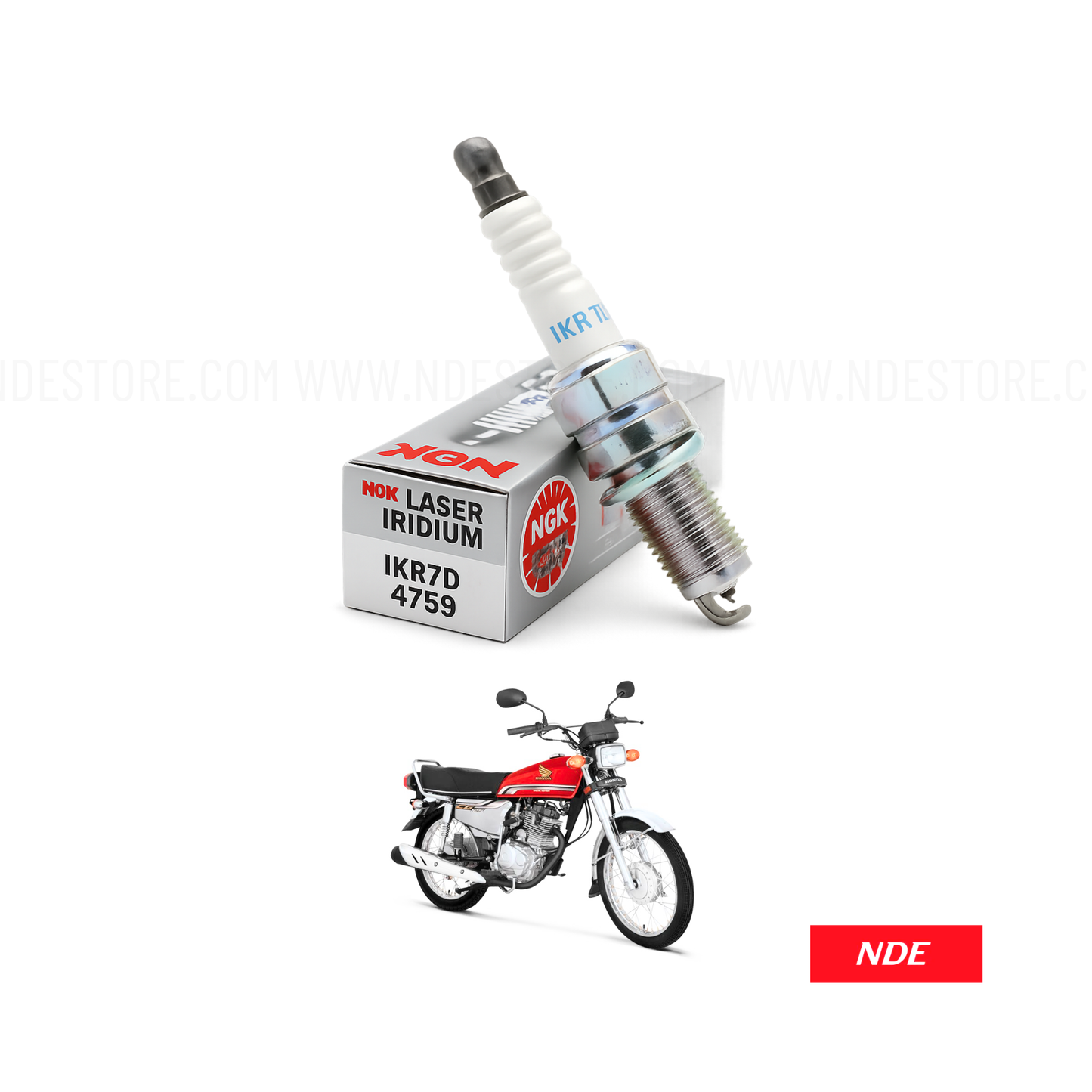 SPARK PLUG NGK LASER IRIDIUM FOR HONDA CG125 (125CC)